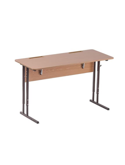 Стол ученический 2-местный регулируемый по высоте и наклону крышки