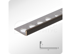 Заказать L-профиль 12.5 мм из нержавеющей стали NEEXY PVS93-06 ANTB-L Антик браш светлый