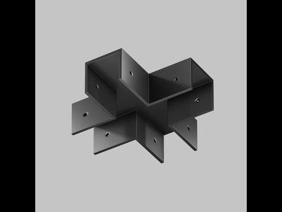 Коннектор X-образный для профиля Elasity IP, O-TR001-CC