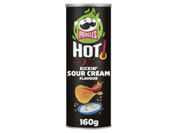 Принглс 160г Острая сметана "Hot kickin sour cream flavour"