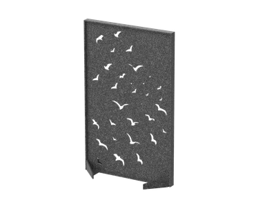 Перегородка прямоугольная с декором "Перелетные птицы"