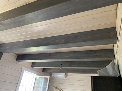 фальш балка, балка на потолок, искусственная балка, короб на потолок, дизайн балки, шале, фахверк