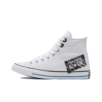 Кеды Converse Chuck Taylor All Star белые высокие с надписями мужские