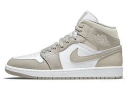 оригинальные мужские кроссовки Nike Air Jordan 1 Mid 'College Grey' Linen 554724-082