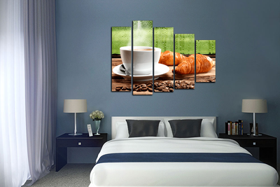 Модульная картина "Горячий сладкий кофе"