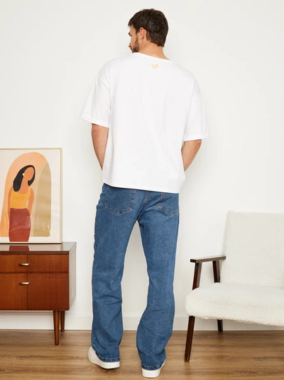 МУЖСКАЯ ФУТБОЛКА БЕЛЫЙ "ЦВЕТОЧНЫЕ КЕДЫ"