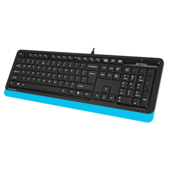 Клавиатура A4 Fstyler FK10 USB Multimedia, черный/синий
