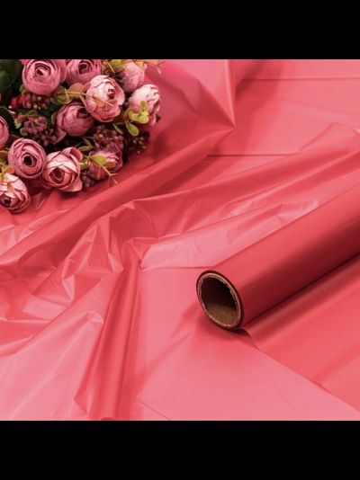 Тишью пленка в рулоне 23мкм (малиновая), 58см*10м
