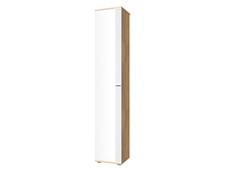 Прихожая ЭМИЛИЯ - Пенал ЭЛ-12К Дуб Крафт золотой/Меренга