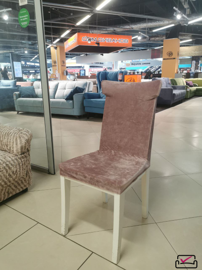 Чехол на стул "Велюр" Пыльная роза. Россия