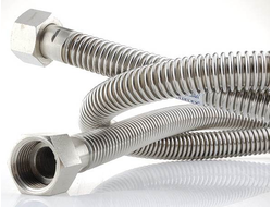 Шланг газовый сильфонный (гайка-штуцер 1/2 дюйма) 2,5 метра