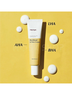 Крем с кислотами против черных точек MANYO Blackhead & Pore Cream