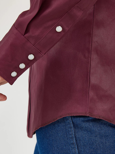 Рубашка Wrangler® Cowboy Cut® Work Shirt Firm Finish