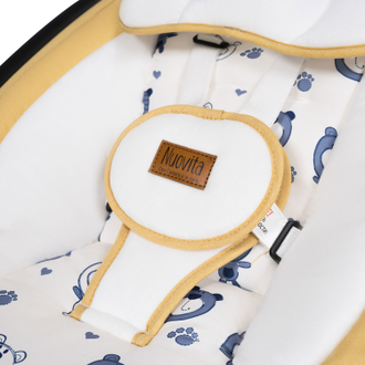 Шезлонг Nuovita Mistero MS1 Giallo, Nero/Желтый, Черный