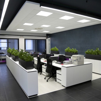 прямоугольное кашпо для разделения пространства