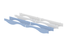 Акустическая декоративная потолочная конструкция "Решетка"