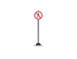 Дорожный знак "Движение пешеходов запрещено" Romana 057.96.00-01