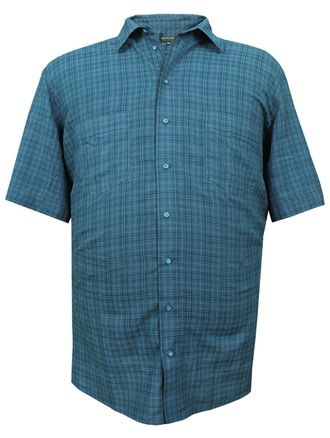 Рубашка с коротким рукавом СХК-17  Размеры 60-86  (Цвет: Цвет: синий/индиго)