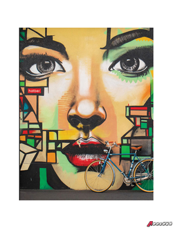 Тетрадь на кольцах А5 (175×220 мм), 160 л., картонная обложка, клетка, HATBER, «Street ART». 113156