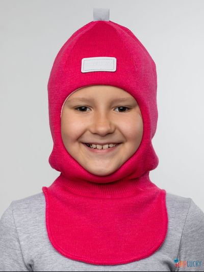 Шапка-шлем "NK"   20101-01, цвет ярко-розовый р. 54-56