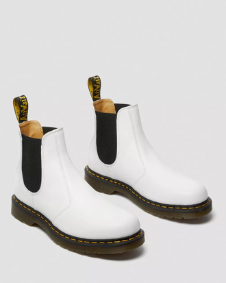 White chelsea boots doc martens shop