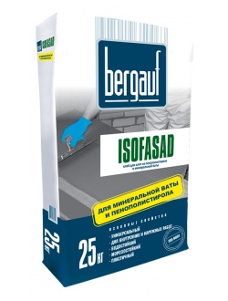 Бергауф Isofasad 25кг клей для пенополистирола и минеральной ваты