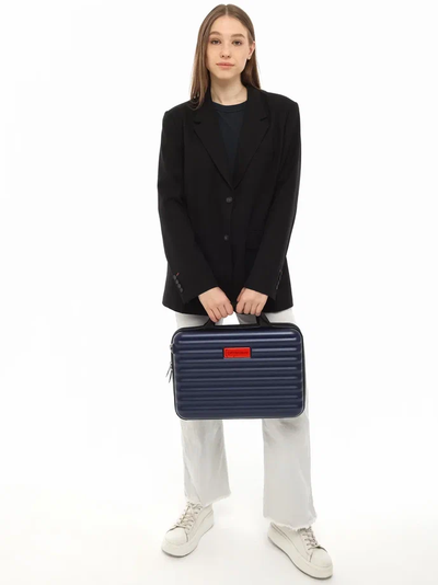 Пластиковый кейс для ноутбука 15.6 - 16 дюймов Optimum, темно-синий