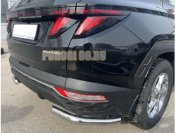 Защита заднего бампера угловая d60 для Hyundai Tucson 2021-