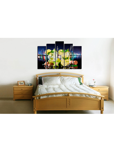 Модульная картина &quot;Вечер с мохито&quot;