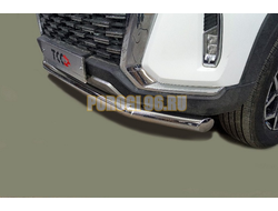 Защита передняя нижняя 76,1 мм ТСС для Changan Hunter Plus 2023-