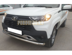 Защита переднего бампера d60 для Lada Niva Travel (2021-...)