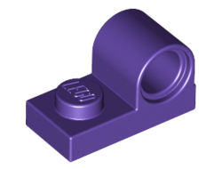 Plate, Modified 1 x 2 with Pin Hole on Top, Dark Purple (11458 / 6167454)