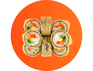 Суши Севен - Меню темпурных роллов. Вкусные роллы по доступной цене.