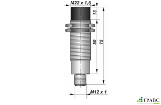 Индуктивный взрывозащищенный датчик SNI 19-10-D-P12 резьба М22х1,5