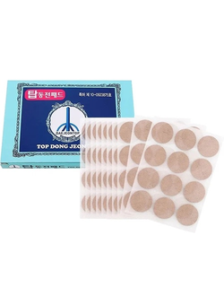 Точечный прогревающий пластырь от болей мышечных и суставных набор 120 шт Daejeon Top Dong Jeon Pad (120шт)