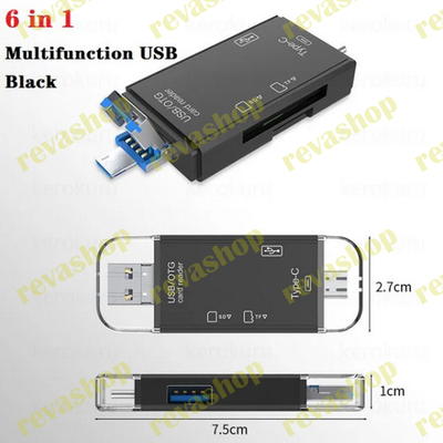 Картридер USB 3,0, OTG, Type C, Micro TF, SD многофункциональный