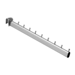 (Mb-U 648) Кронштейн наклонный на овальную трубу, дутый, 9 штырьков, 480 мм.