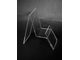 (ПОС0500) Подставка для телефона с ценником "ANGLE" из прозрачного оргстекла