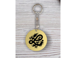 Брелок с гравировкой год Дракона №4