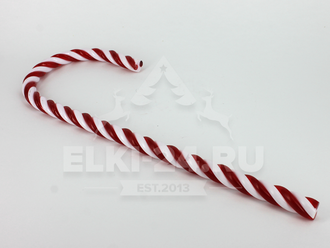 Леденец трость 30 см красно-белый для украшения высотных елок