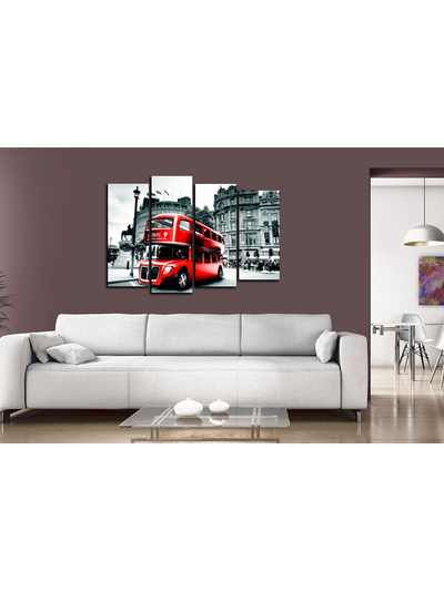 Модульная картина "Лондонский автобус"