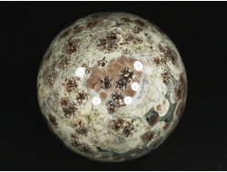 Шар "Яшма цветочная, хризантемовая", Казахстан (64 мм, 401 г) №29774