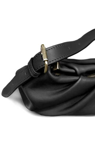 (АРТИКУЛ: 9959/1/02) СУМКА ЖЕНСКАЯ НЕБОЛЬШАЯ, НАТУРАЛЬНАЯ КОЖА, ЧЕРНАЯ, РЕМЕНЬ ЧЕРЕЗ ПЛЕЧО