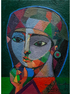 Портрет девочки. 2026. Холст, масло. 40х30 © Харабадзе Заза