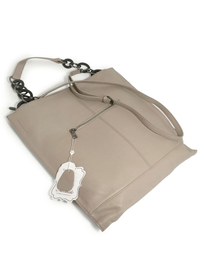 (АРТИКУЛ: 10110/1) СУМКА ЖЕНСКАЯ, БОЛЬШАЯ, НАТУРАЛЬНАЯ КОЖА, БЕЖЕВАЯ, ЧЕРЕЗ ПЛЕЧО