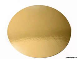 Подложка для торта усиленная Золото 220 мм (толщина 2,5 мм)