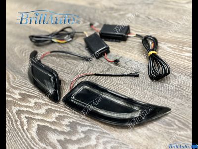 Задние фонари Toyota Camry 55 14-17 в бампер LED черные