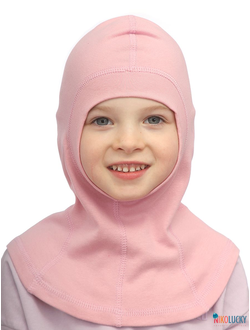 Шапка-шлем 23301-02 95%хлопок 5%лайкра, розовый 46-48