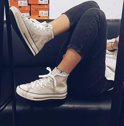 Кеды Converse Chuck 70 Cozy Club зимние белые высокие