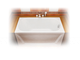 Акриловая ванна, Triton Стандарт-130, 130x70x58 см